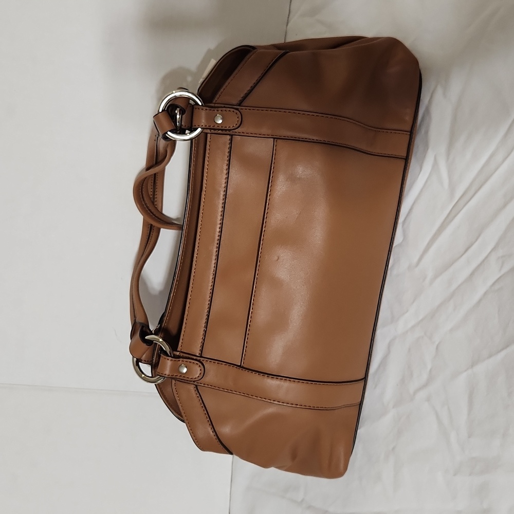 NWT Caramel tan Talbots leather handbag purse